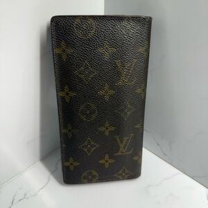 Louis Vuitton Brown and Gold Monogram Clutch